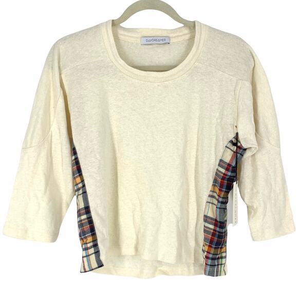 Daydreamer Cream Long Sleeve Knit Top Size Small - Picture 1 of 5